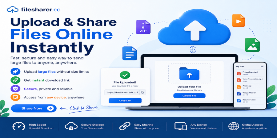 Upload & Share Files Online Instantly – The Smart Way to Send Anything