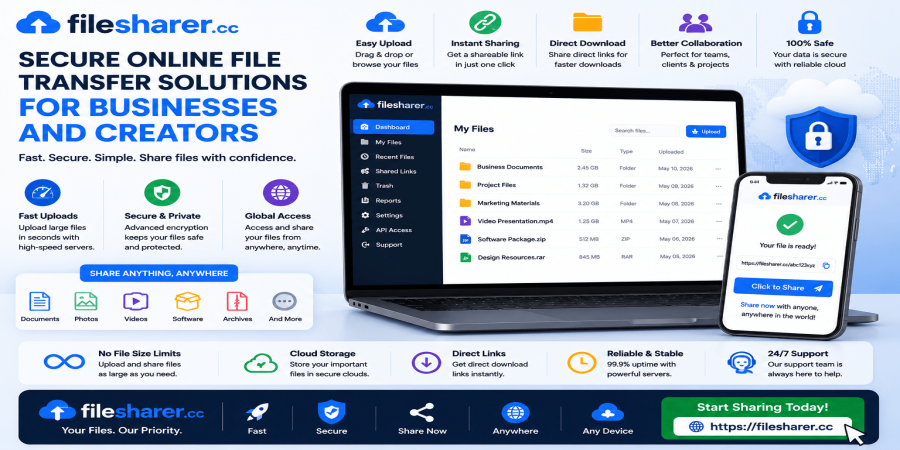 Secure Online File Transfer Solutions for Businesses and Creators