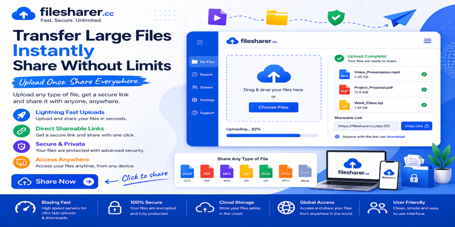 Transfer Large Files Instantly – The Modern Way to Share Without Limits