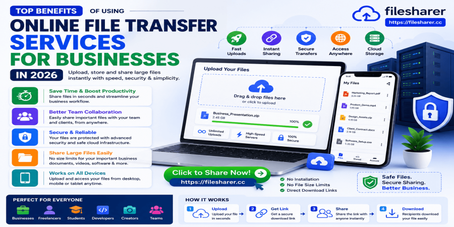 Top Benefits of Using Online File Transfer Services for Businesses in 2026