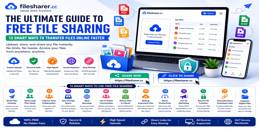 The Ultimate Guide to Free File Sharing: 13 Smart Ways to Transfer Files Online Faster