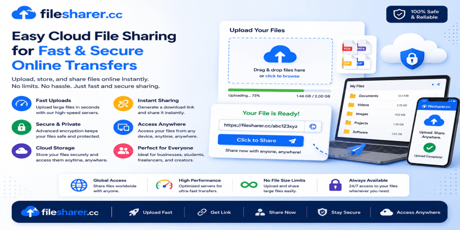 Easy Cloud File Sharing for Fast and Secure Online Transfers