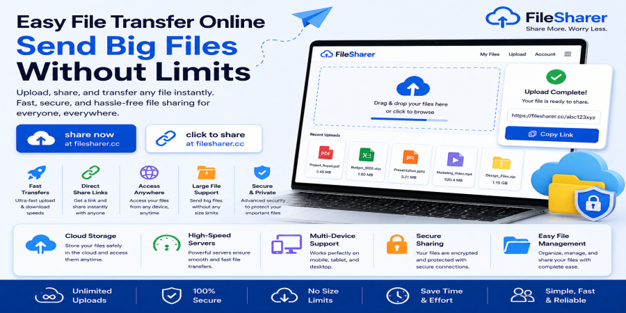 Easy File Transfer Online – Send Big Files Without Limits