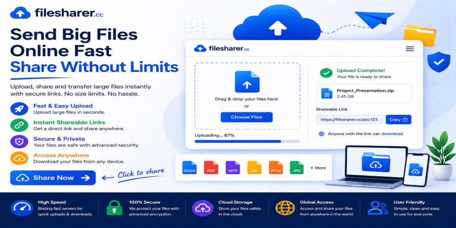 Send Big Files Online Fast – A Smarter Way to Share Without Limits