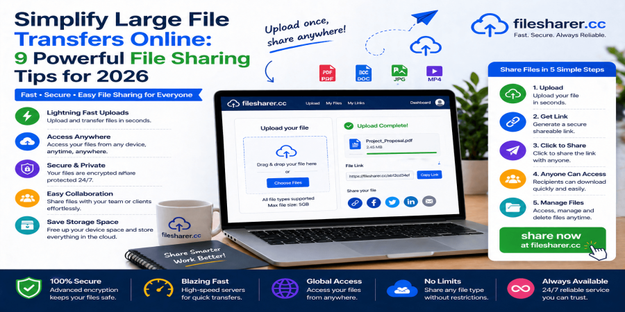 Simplify Large File Transfers Online: 9 Powerful File Sharing Tips for 2026