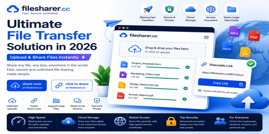 Ultimate File Transfer Solution in 2026 – Upload & Share Files Instantly